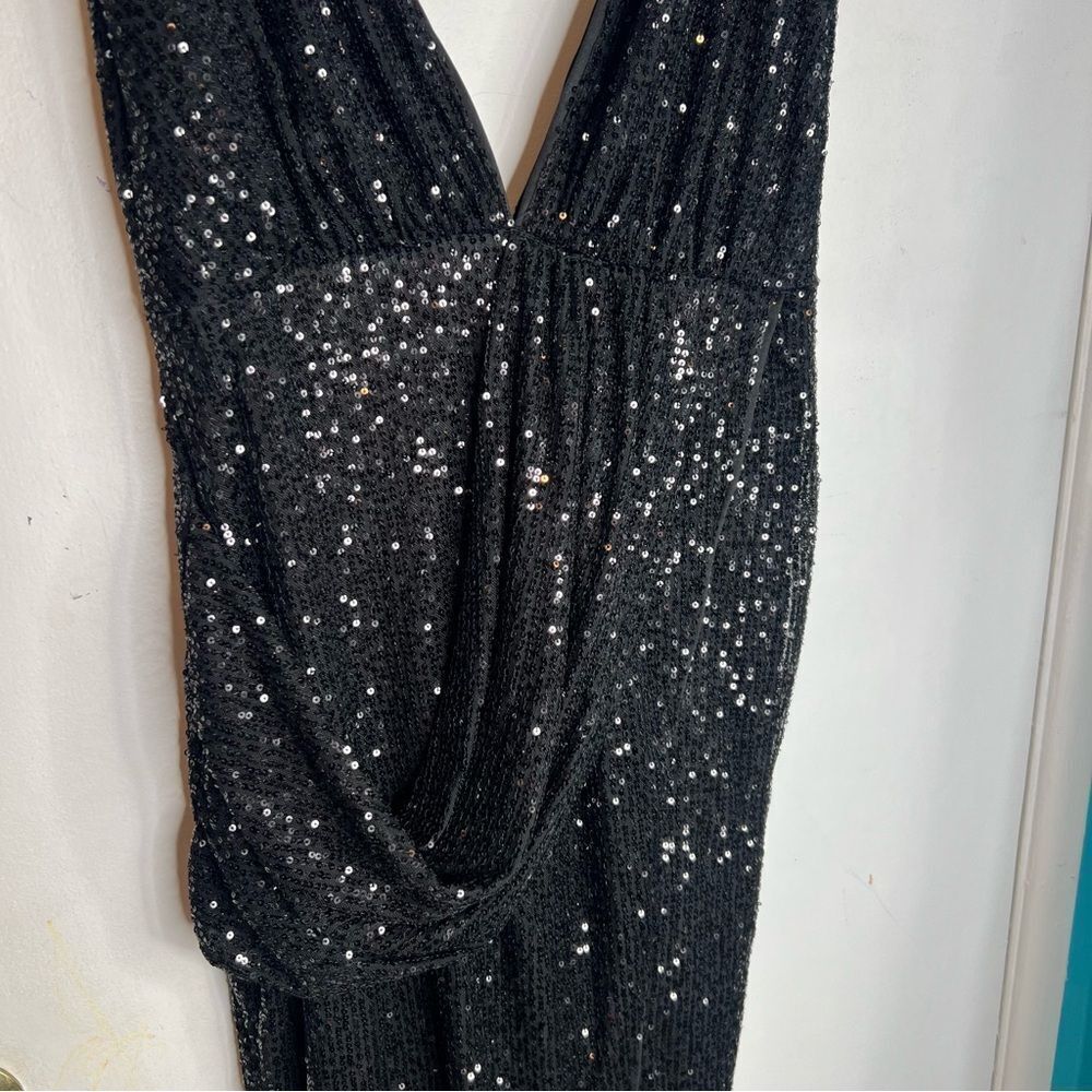 Pretty Little Things Sequence Midi Deep V Neck Co… - image 3